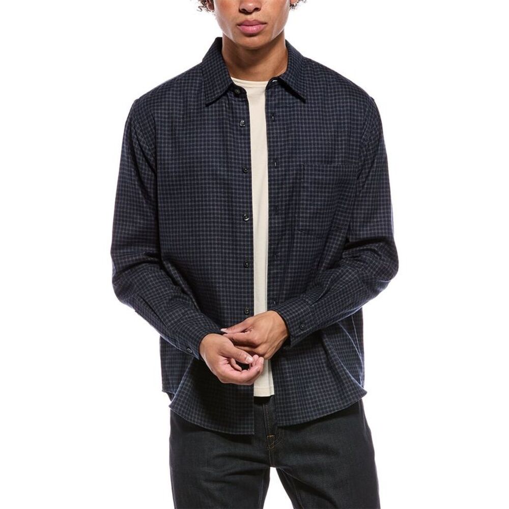 Theory Mens  Weekend Shirt, Blue